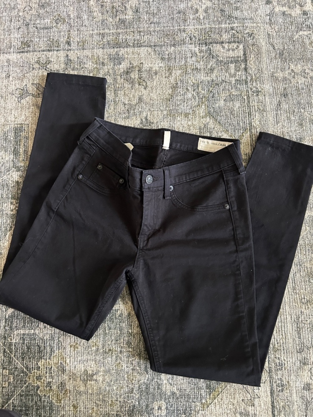 Rag & Bone Black Skinny Jeans